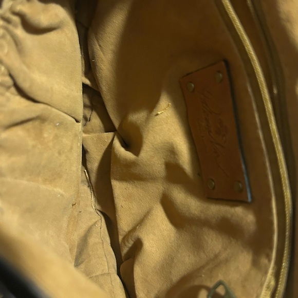 Patricia Nash Renaissance Art Print Leather Crossbody Lace Up Boho Bag - Picture 5 of 6